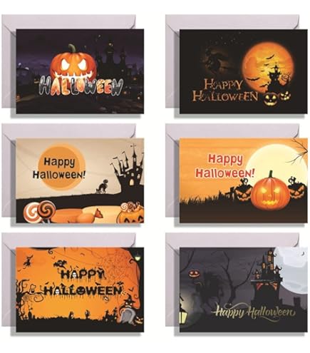 Amazon | Earth Link ハロウィン メッセージ カード 60枚 名刺サイズ